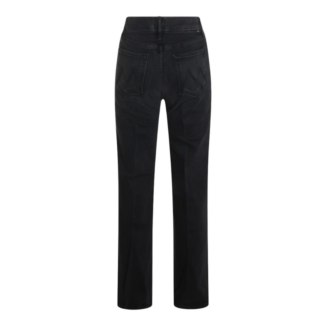 Mother High-Waisted Straight-Leg Jeans With Five-Pocket Design