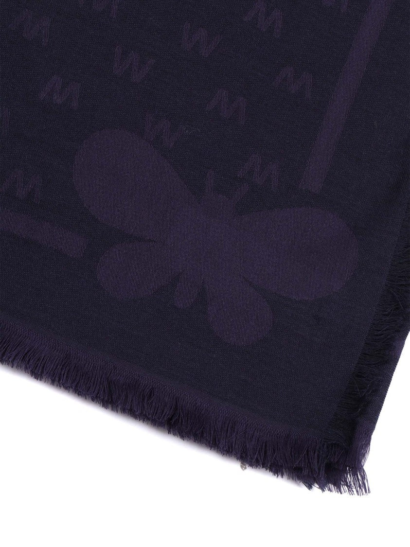 Max Mara Large Rectangular Shawl With Fringed Edges