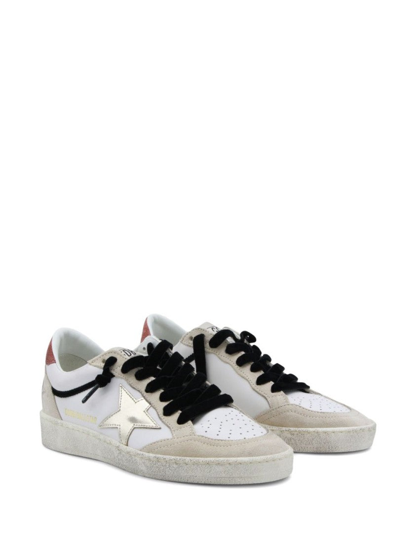 Golden Goose Silk And Nylon Distressed Finish Sneakers