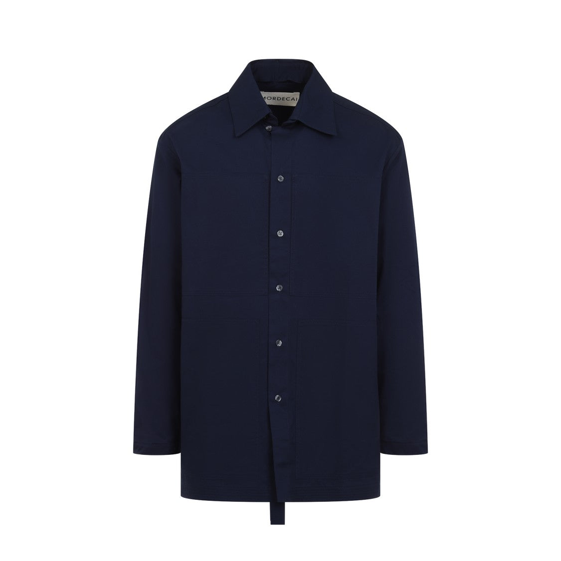 Mordecai Ink Blue Pocket Collar Shirt