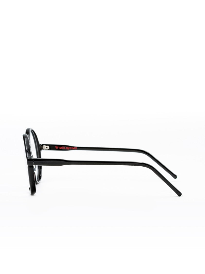 Moli@Limo Black Md154 Rounded Glossy Frames