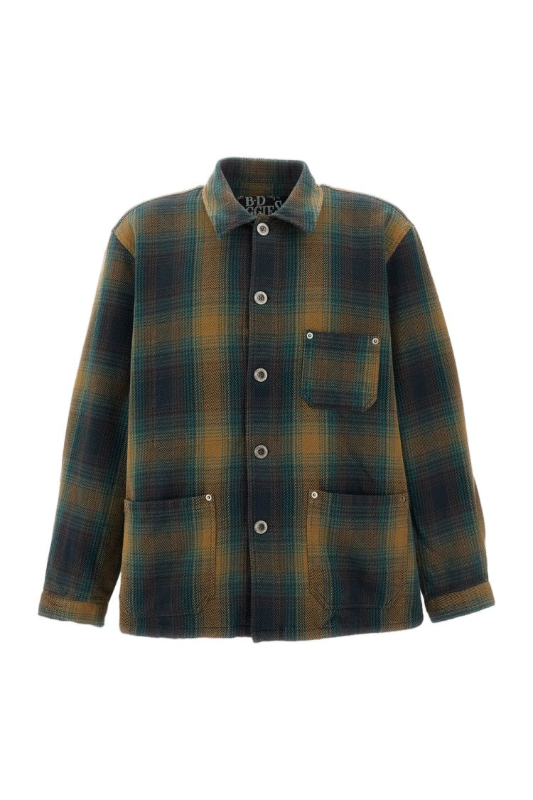 Bdbaggies Brown Check Cotton Utility Jacket