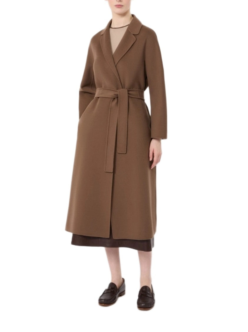 Max Mara Belted Minimalist Long Coat