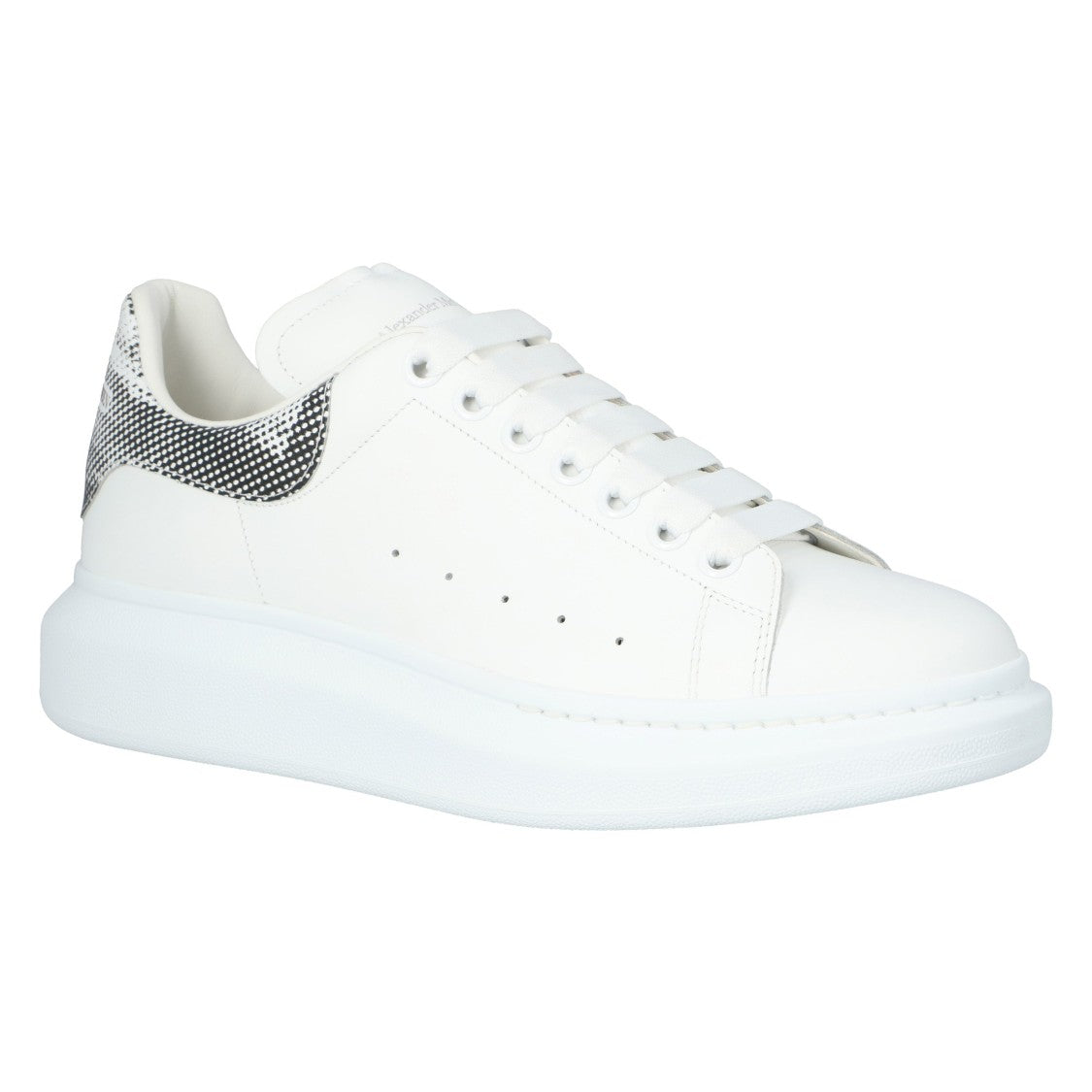 Alexander Mcqueen White Black Pixels' Oversized Shoes