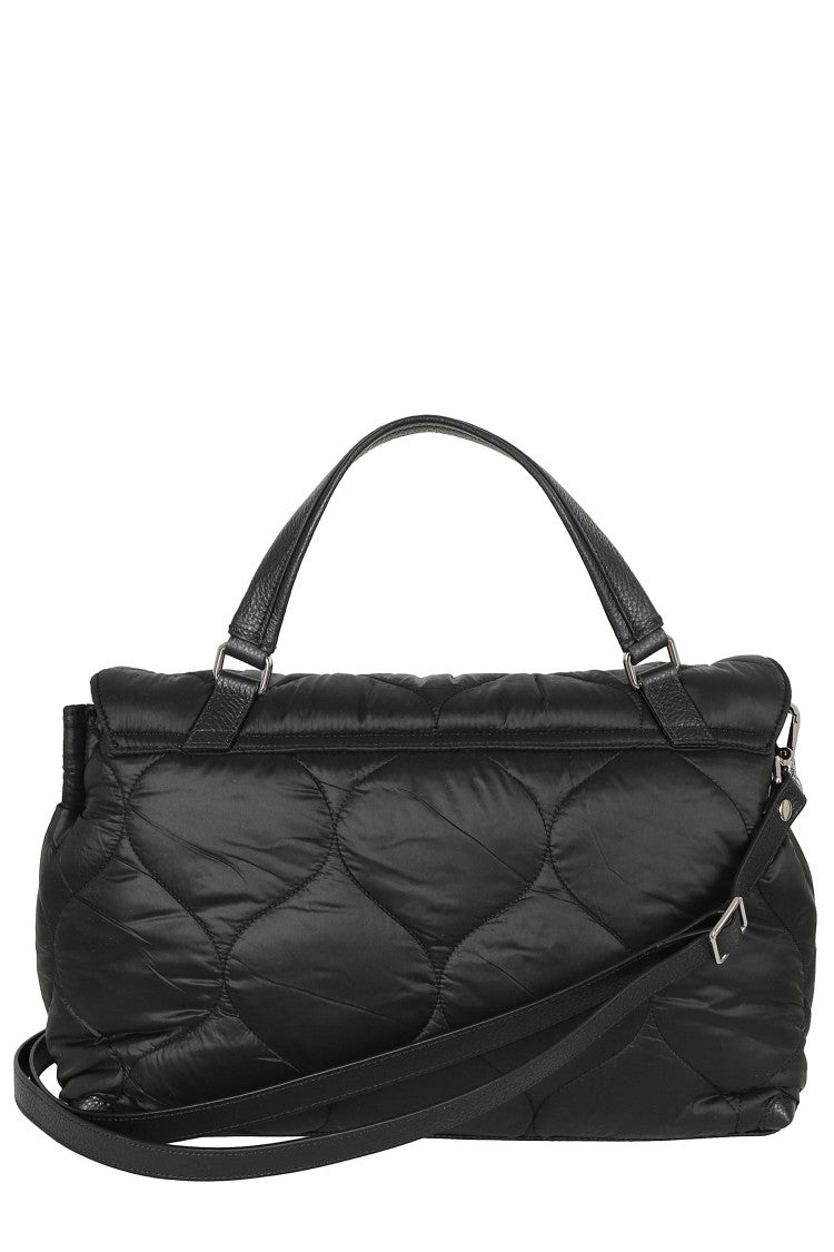 Zanellato Quilted Brown Lunaria Postina Bag With Adjustable Strap