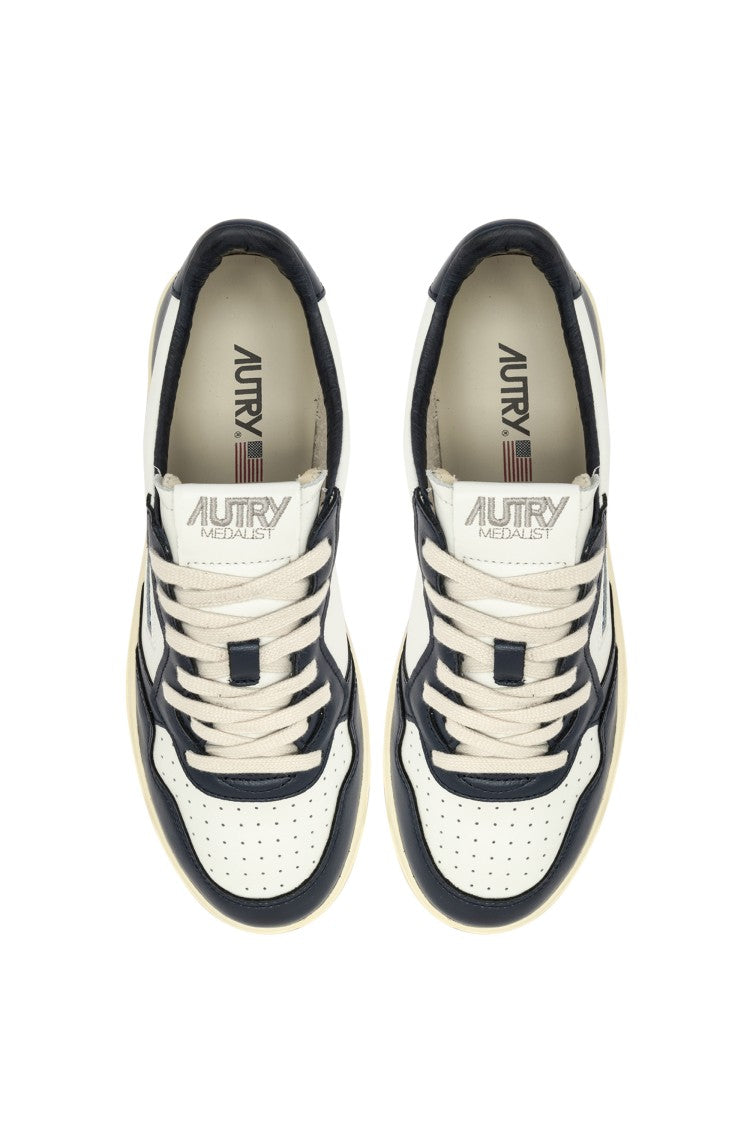 Autry Bicolor Medalist Leather Sneakers