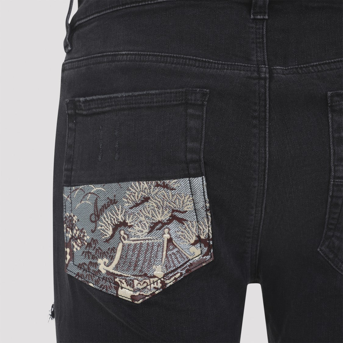 Amiri Crane Mx1 Black Cotton Jeans