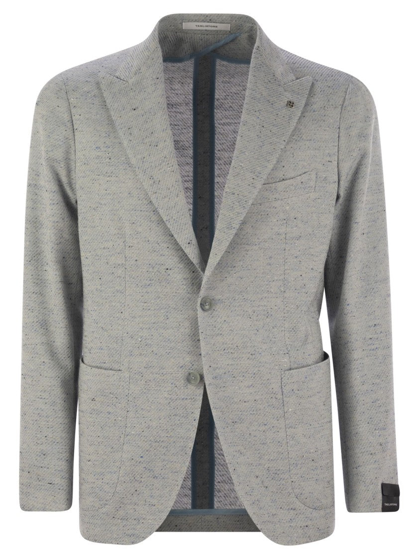 Tagliatore Cotton, Silk And Stretch Wool Jacket