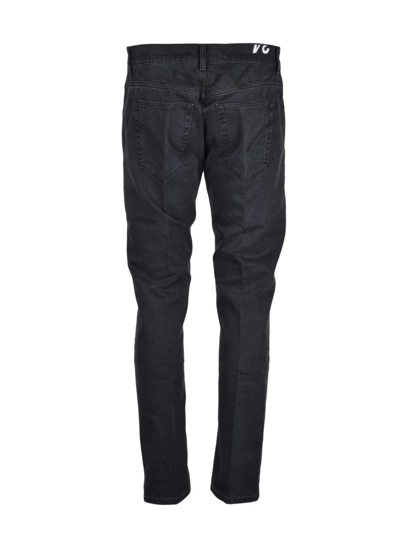 Dondup Black Ritchie Cotton Elastane Jeans