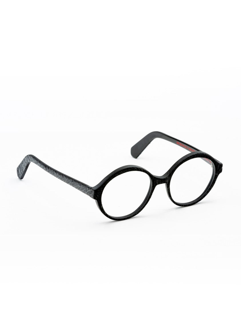 Moli@Limo Black Md135 Rounded Acetate Frames
