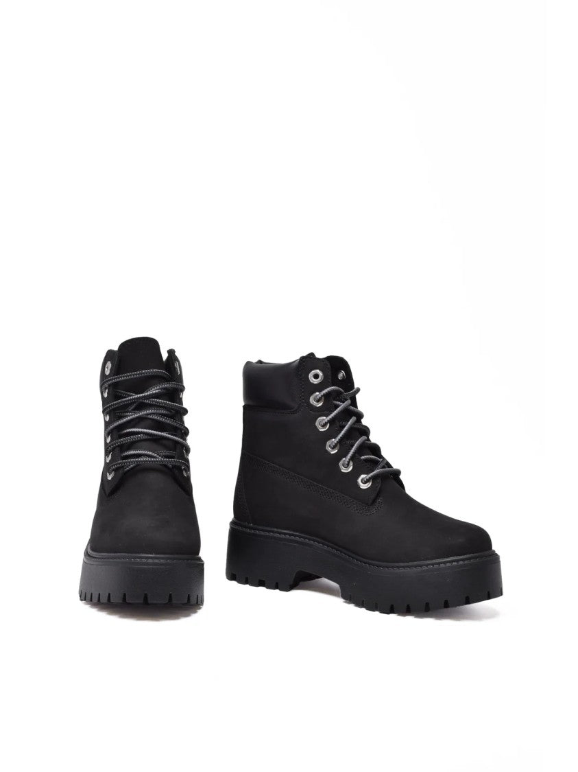 Timberland Black Leather Waterproof Ankle Boots