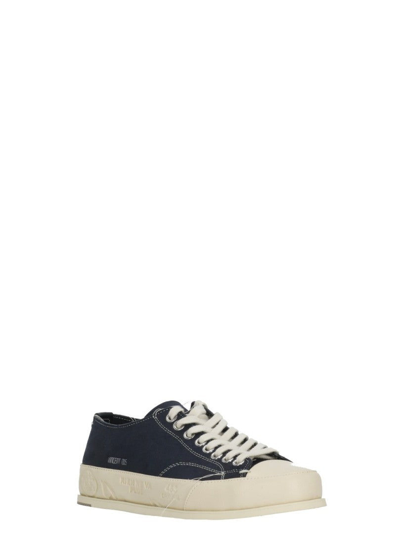 Prmt Blue Vince 015 Leather Sneakers