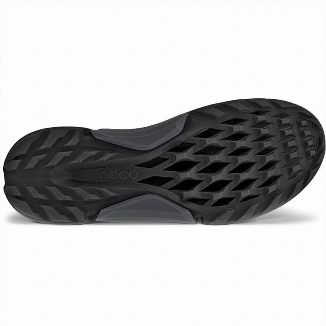 Ecco Matte Black Sneakers With Sculpted Sole