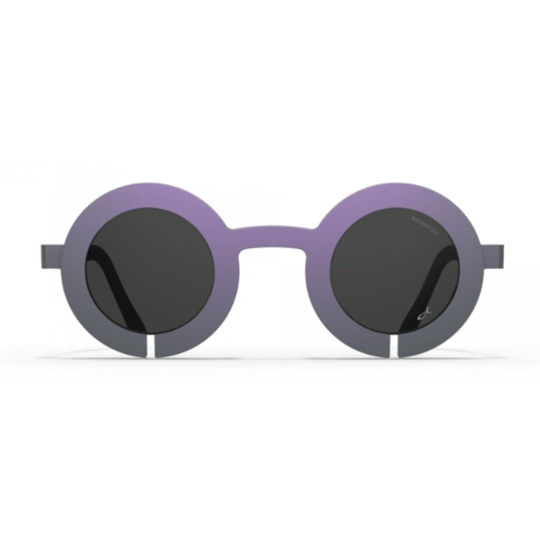 Blackfin Bf1098 Slot-R Gradient Round Frame Sunglasses With Metallic Accents