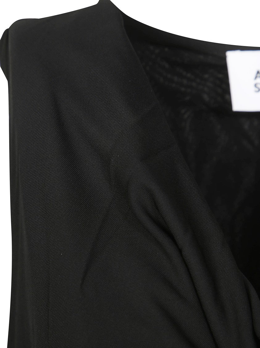 Alpha Studio Sleeveless Mini Dress With Draped Cowl Neckline