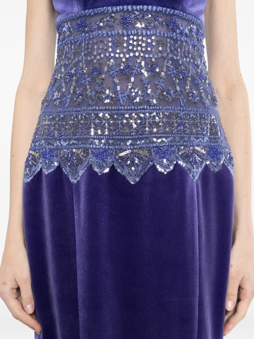 Saiid Kobeisy Strapless Dress With Embroidered Detailing