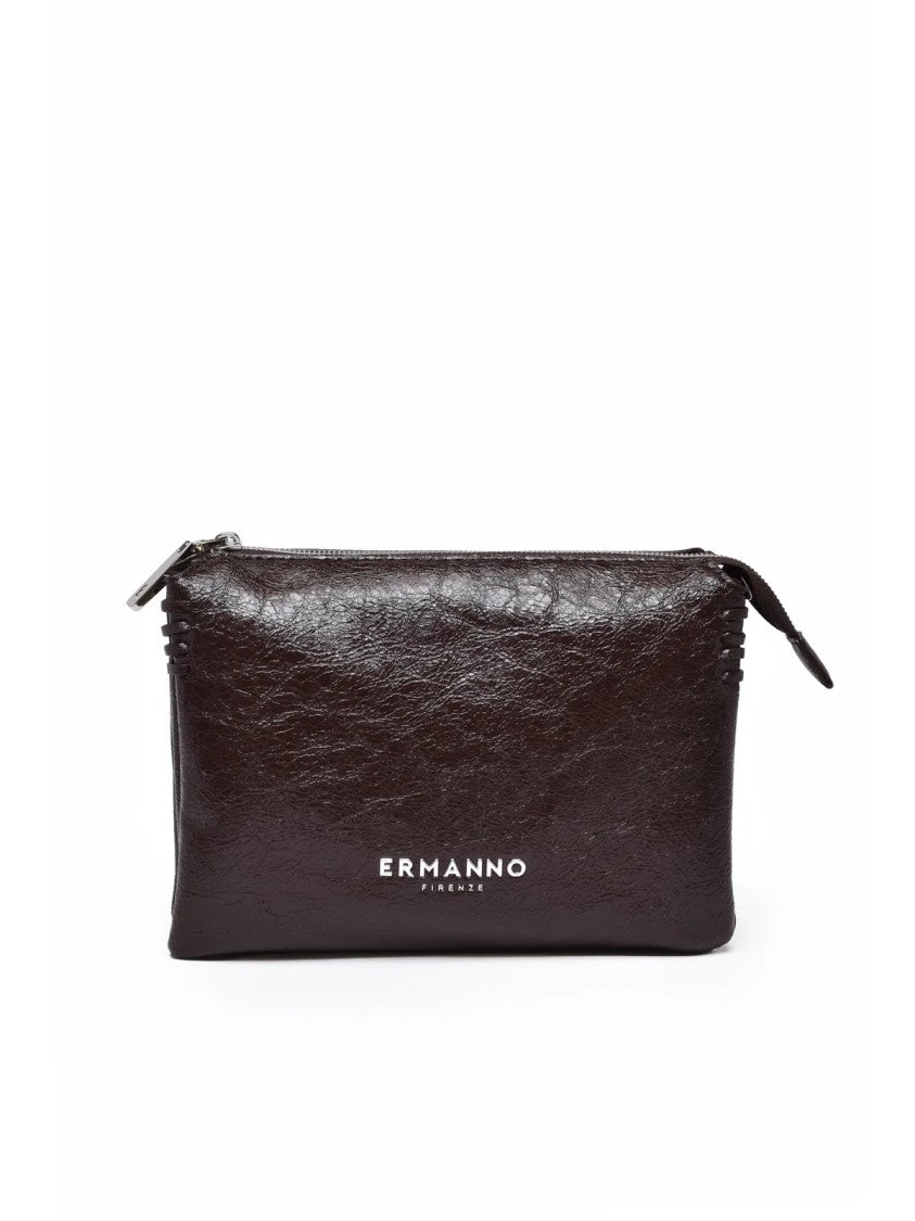 Ermanno Firenze Vivian Shoulder Bag In Textured Polyurethane With Adjustable Strap