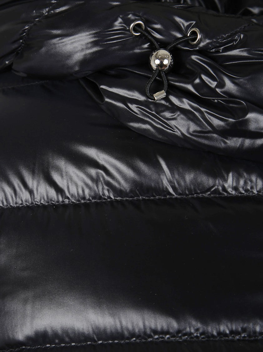 Herno Hooded Puffer Jacket In Silk And Cashmere Blend