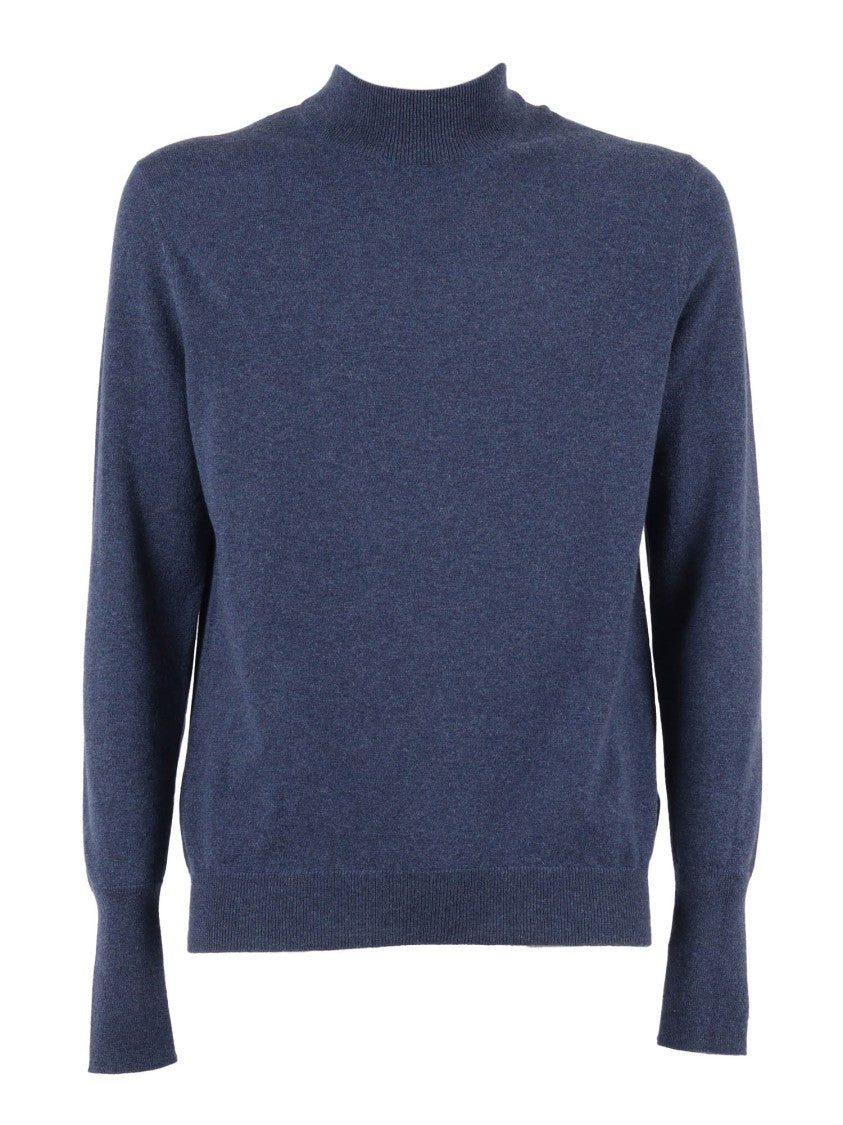Ballantyne High-Neck Cashmere Pullover With Minimalist Design