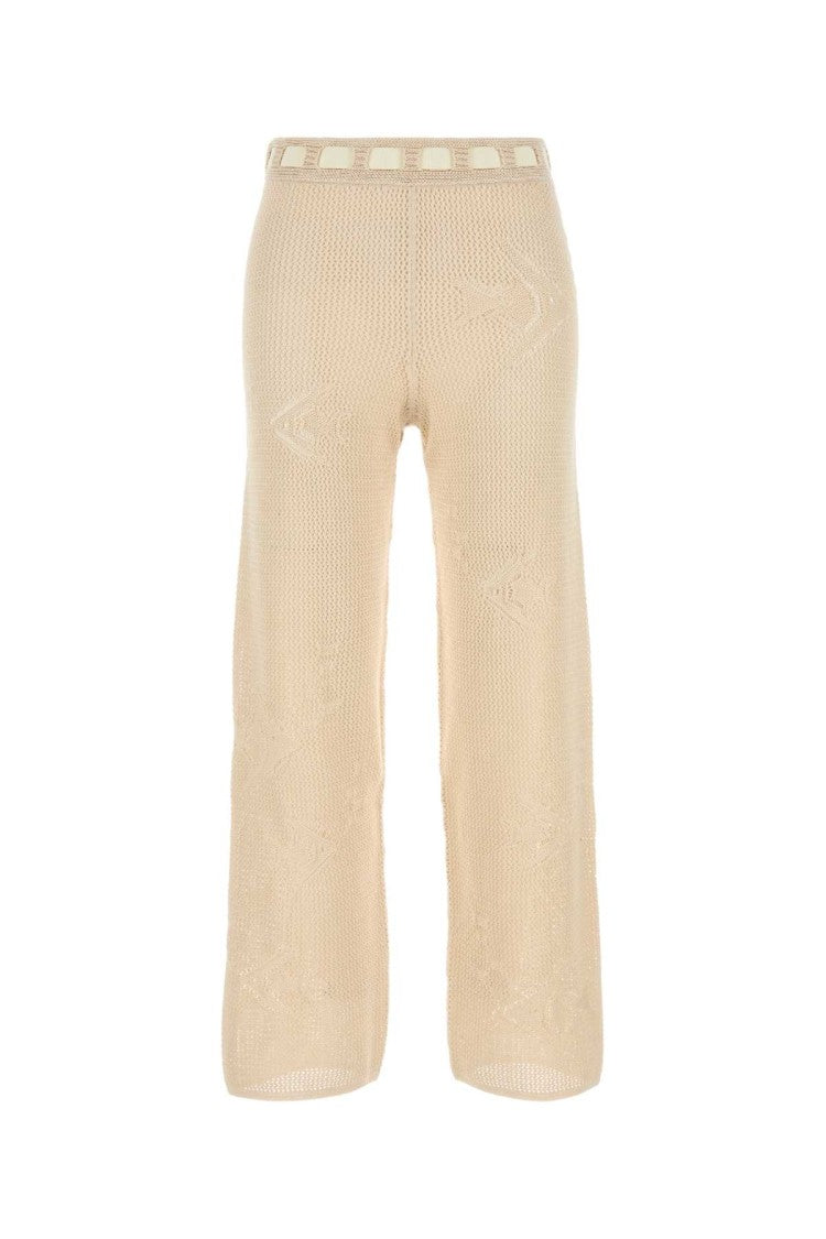 Bode Beige Crochet Pant