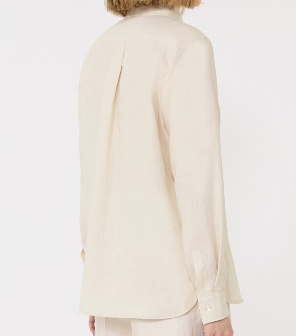 Max Mara Silk Shirt With Concealed Button Placket