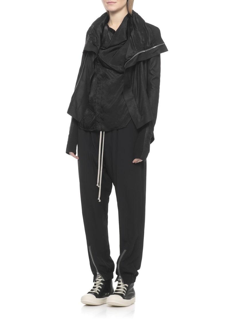 Rick Owens Black Sl Island Asymmetric Vest