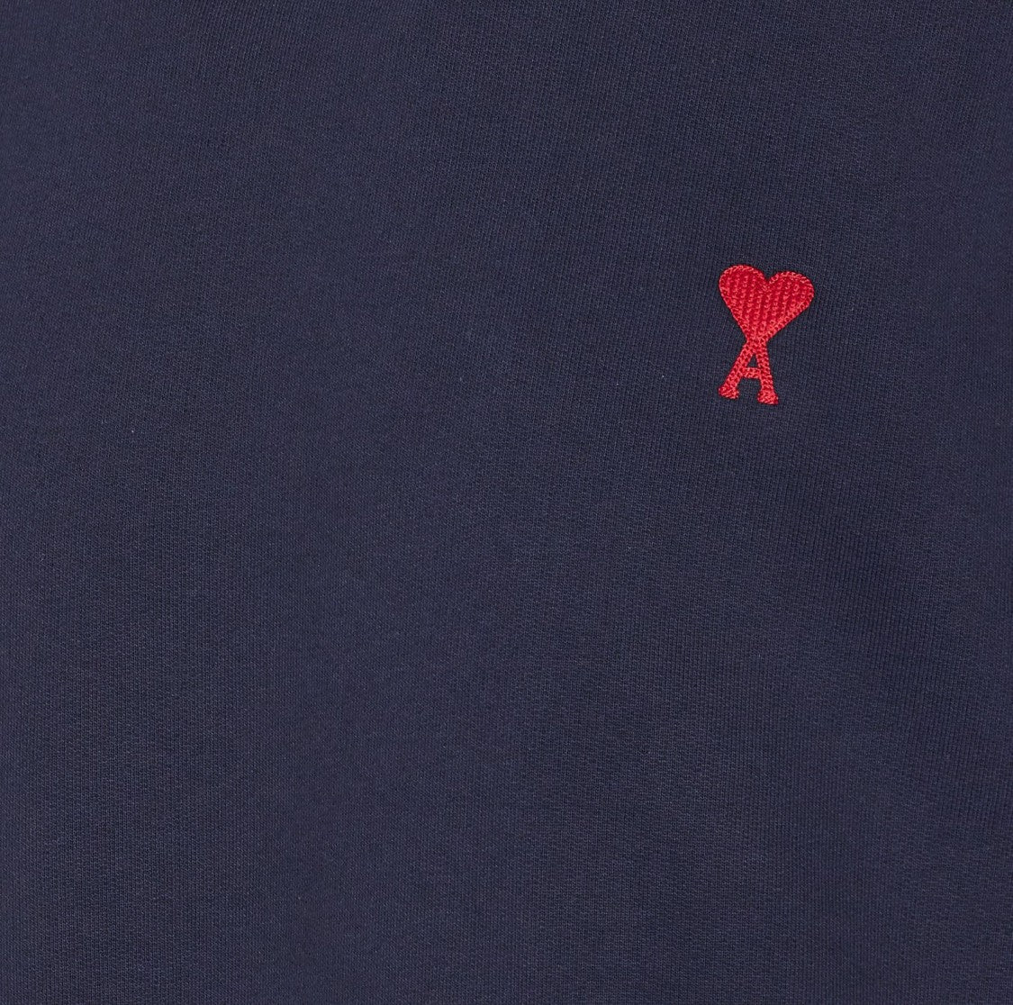 Ami Classic Fit Cotton Sweatshirt With Prominent Logo Detail