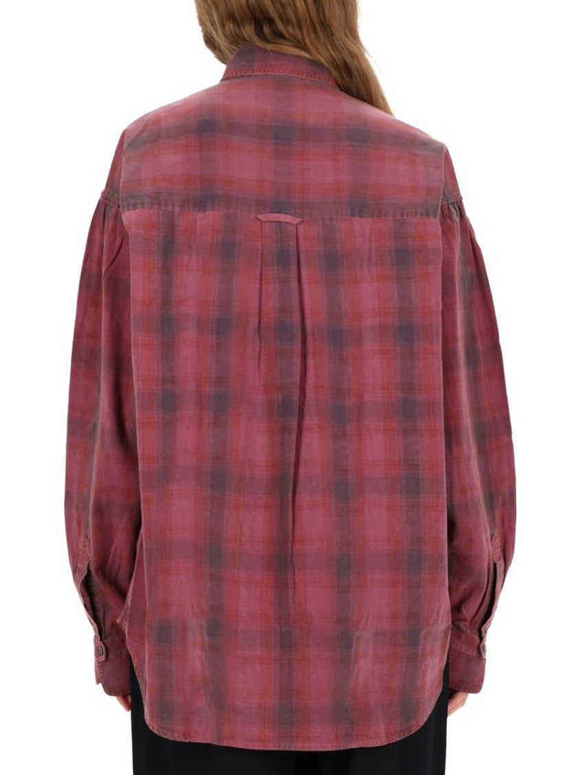 Our Legacy Relaxed Fit Plaid Shirt With Classic Collar And Button-Down Front