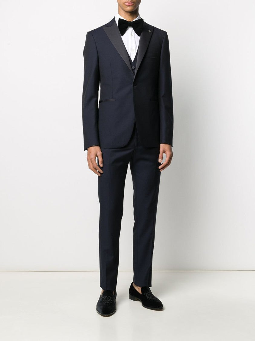 Tagliatore Tailored Three-Piece Suit In Virgin Wool