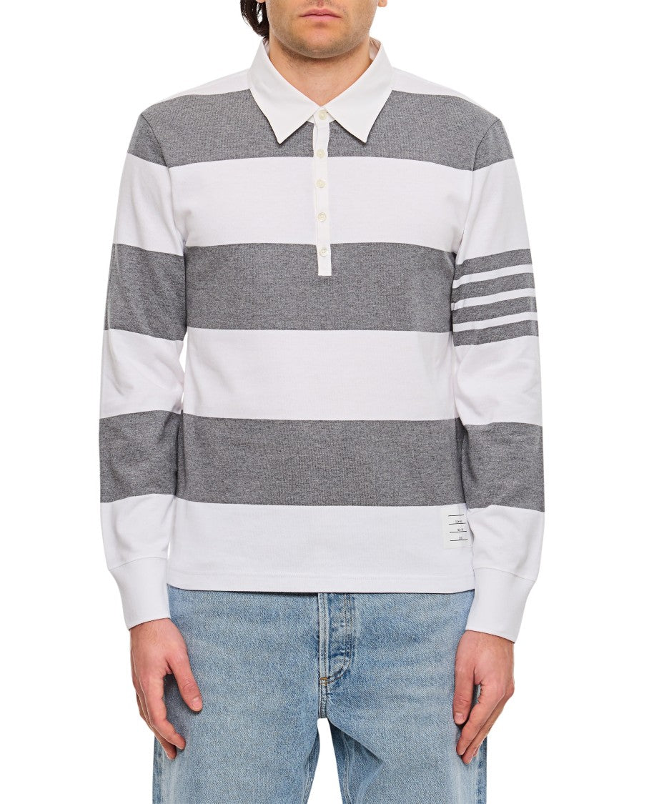 Thom Browne Long Sleeve Rugby Polo