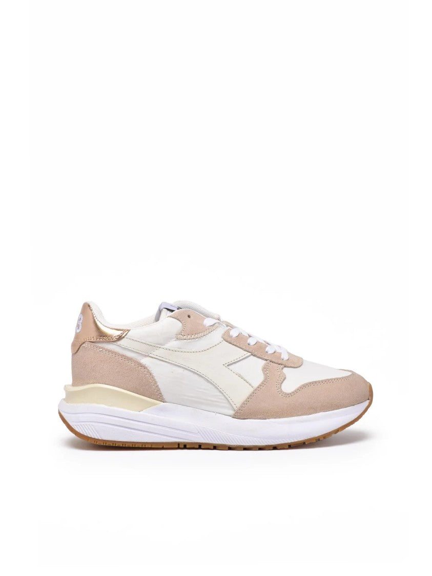 Diadora Heritage Beige Leather Polyester Venus Sneakers