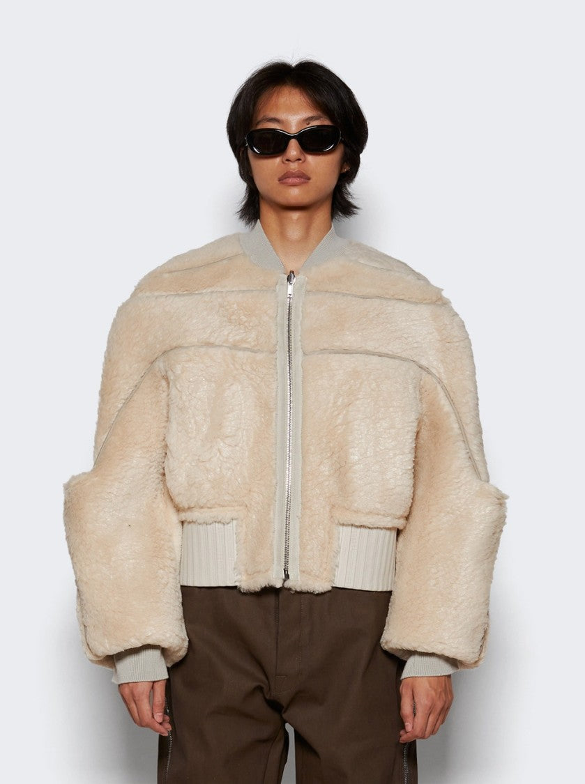 Rick Owens Girdered Bomber Cropped Jacket