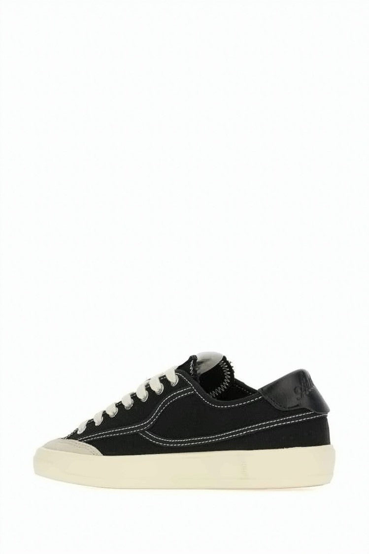 Autry Low-Top Suede And Canvas Sneakers With Contrasting Stitching