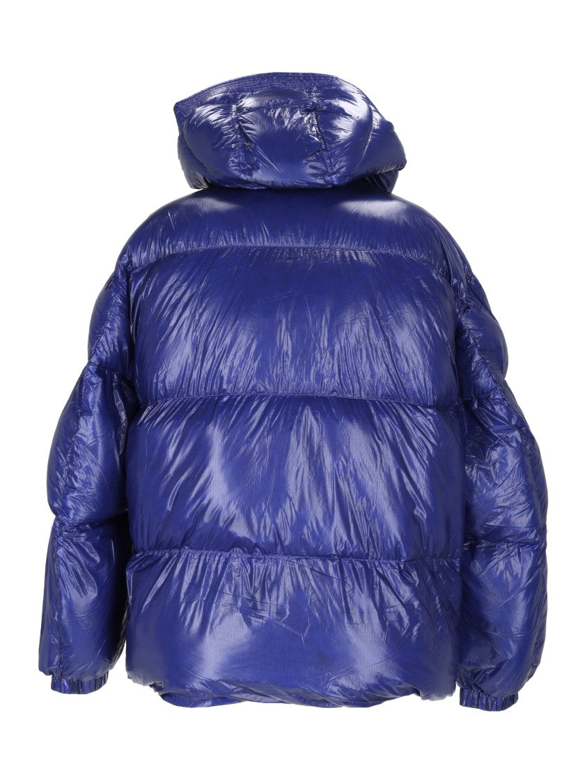 Diesel W-Rolfys-Wrd-Bkcp High-Collar Quilted Down Jacket