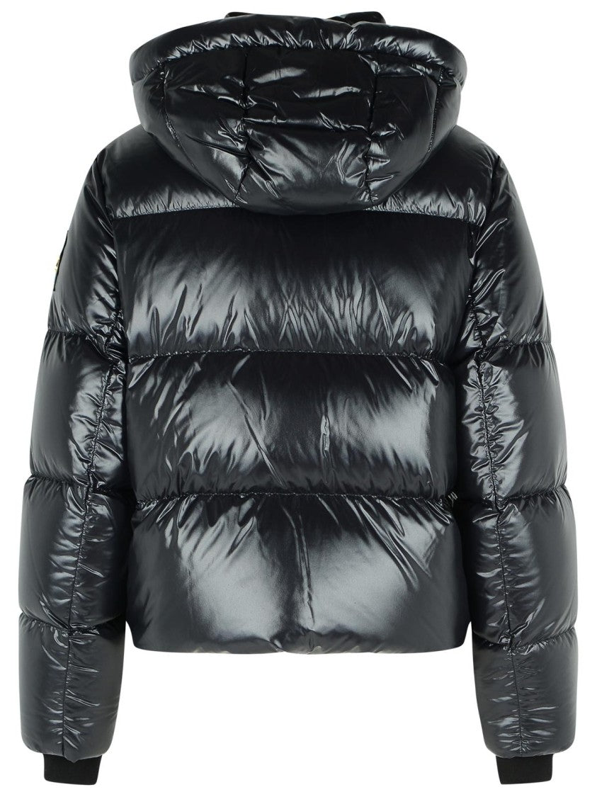 Moose Knuckles Black Nylon Down Jacket