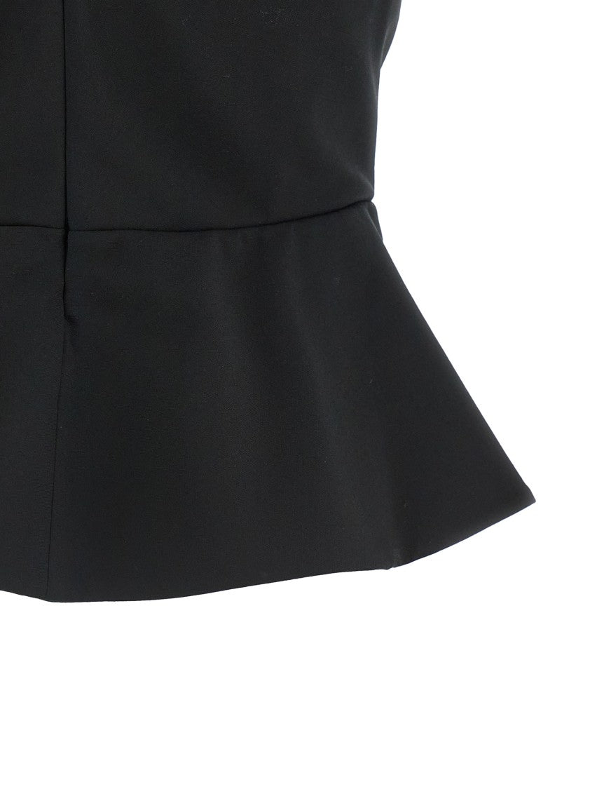 Nensi Dojaka 'Tailored Bustier With Sheer Neckline' Top