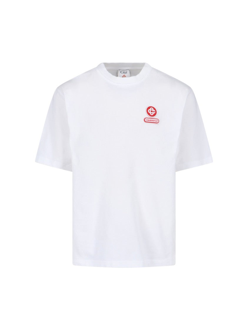 Casablanca "Logo Patch" T-Shirt White