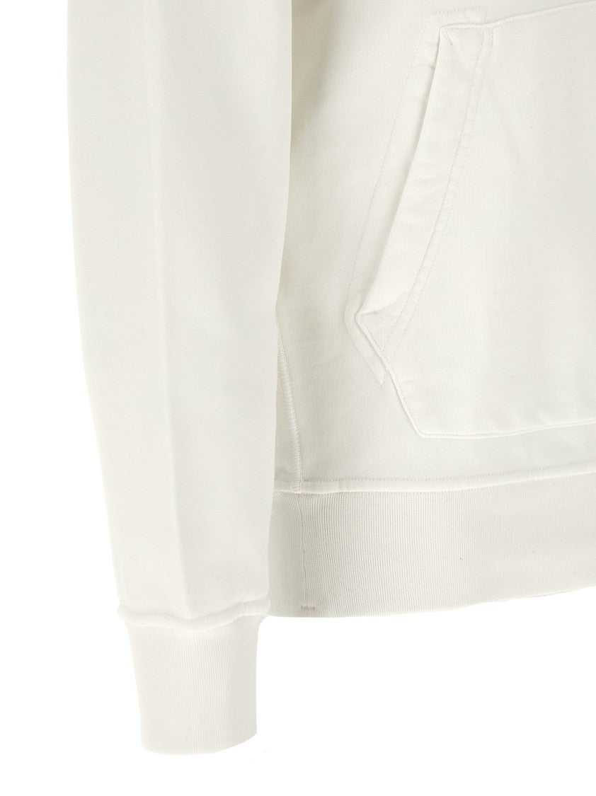 Stone Island Garment-Dyed Organic Cotton Hoodie With Logo Appliqué