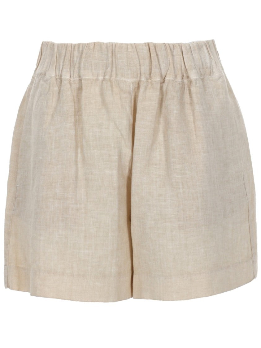 120% Lino Linen Relaxed Fit Summer Shorts