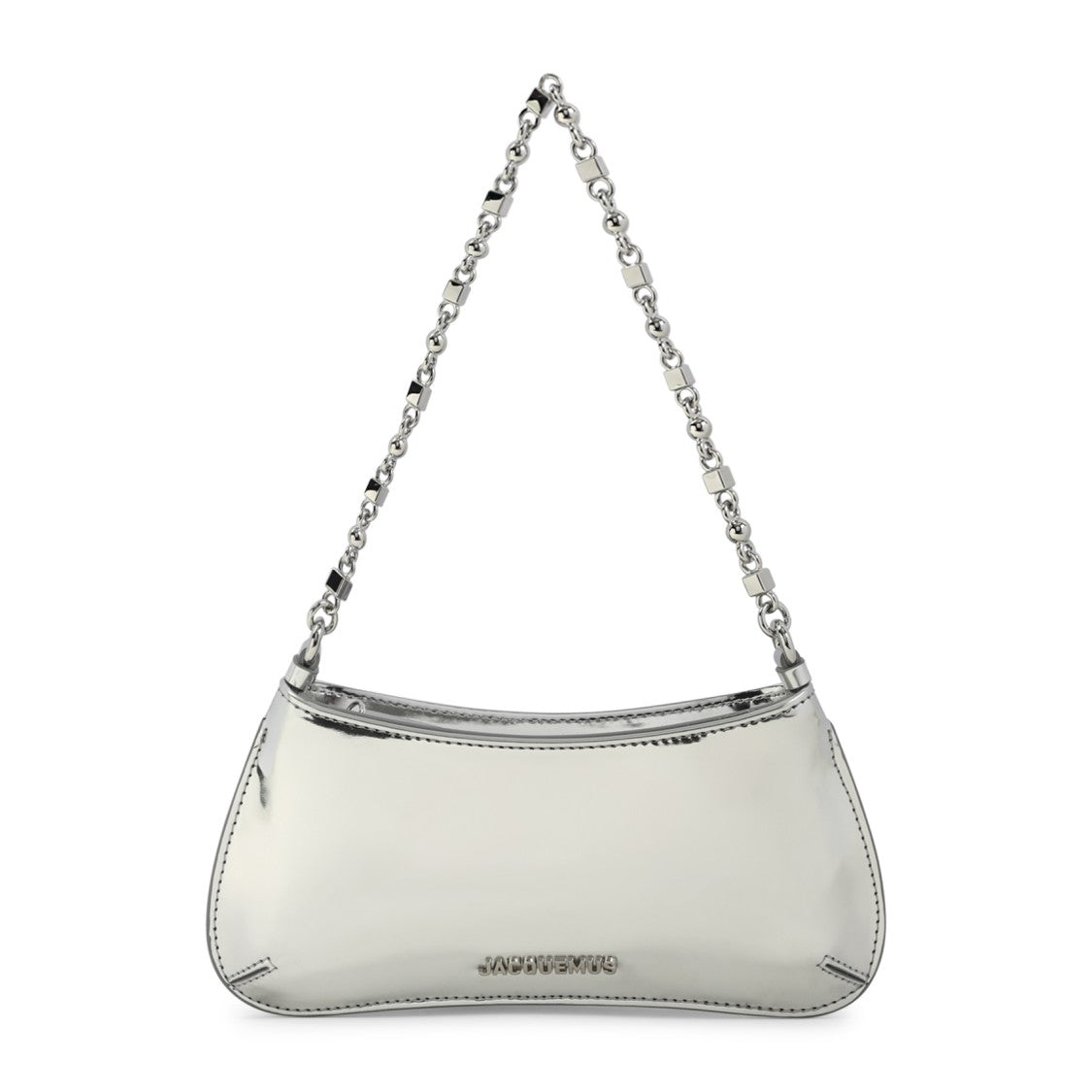 Jacquemus The Petit Bisou Chaine Silver Polyurethane Handbag