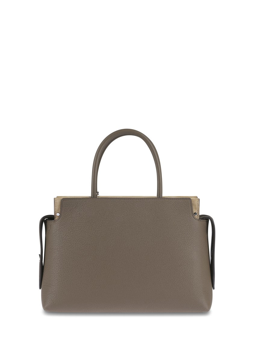 Tory Burch Mercer Pebbled Satchel With Structured Silhouette