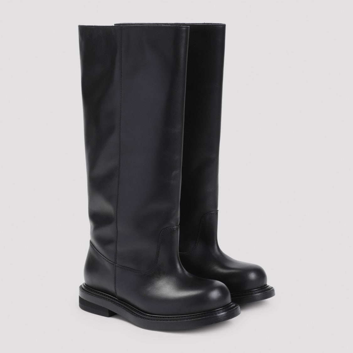 Moschino Black Leather Boots