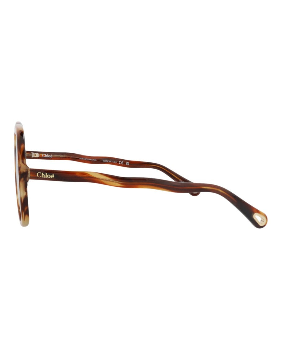 Chloé Square-Frame Bio Acetate Sunglasses With Tortoiseshell Pattern