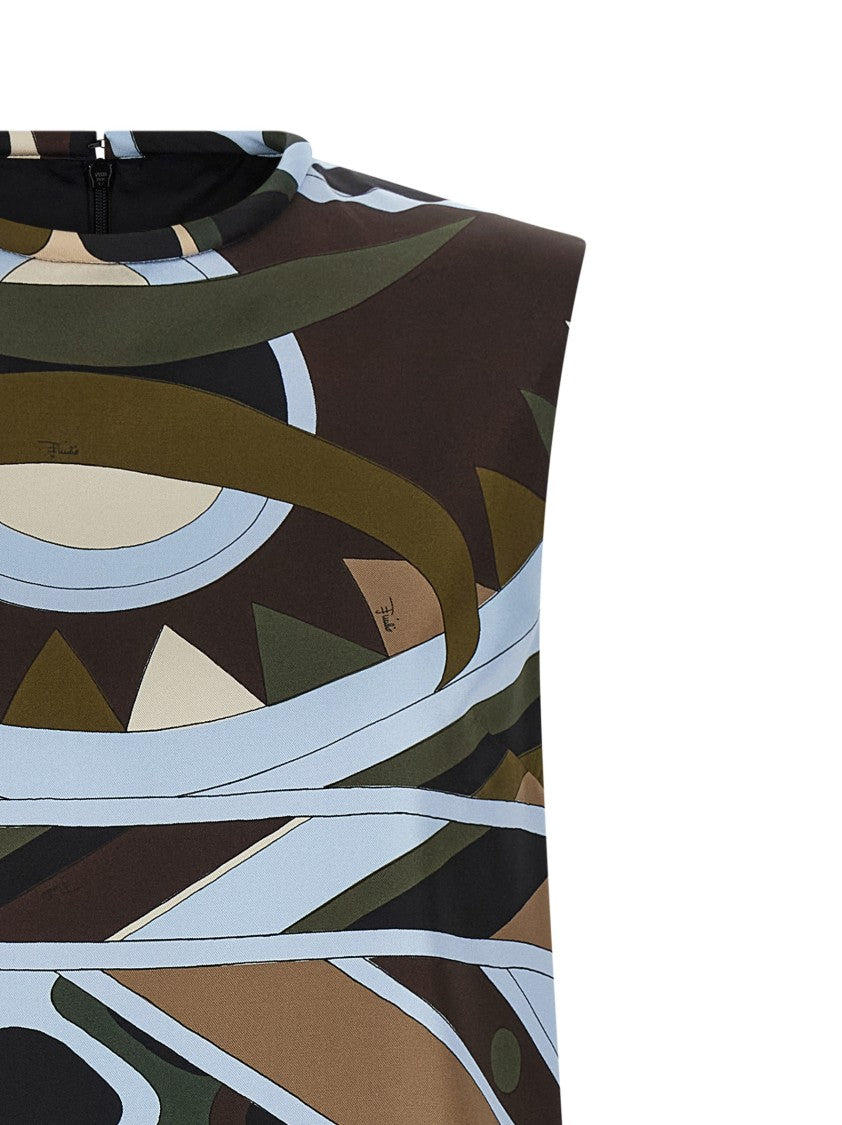Emilio Pucci 'Vivara' Print Silk Twill Mini Dress
