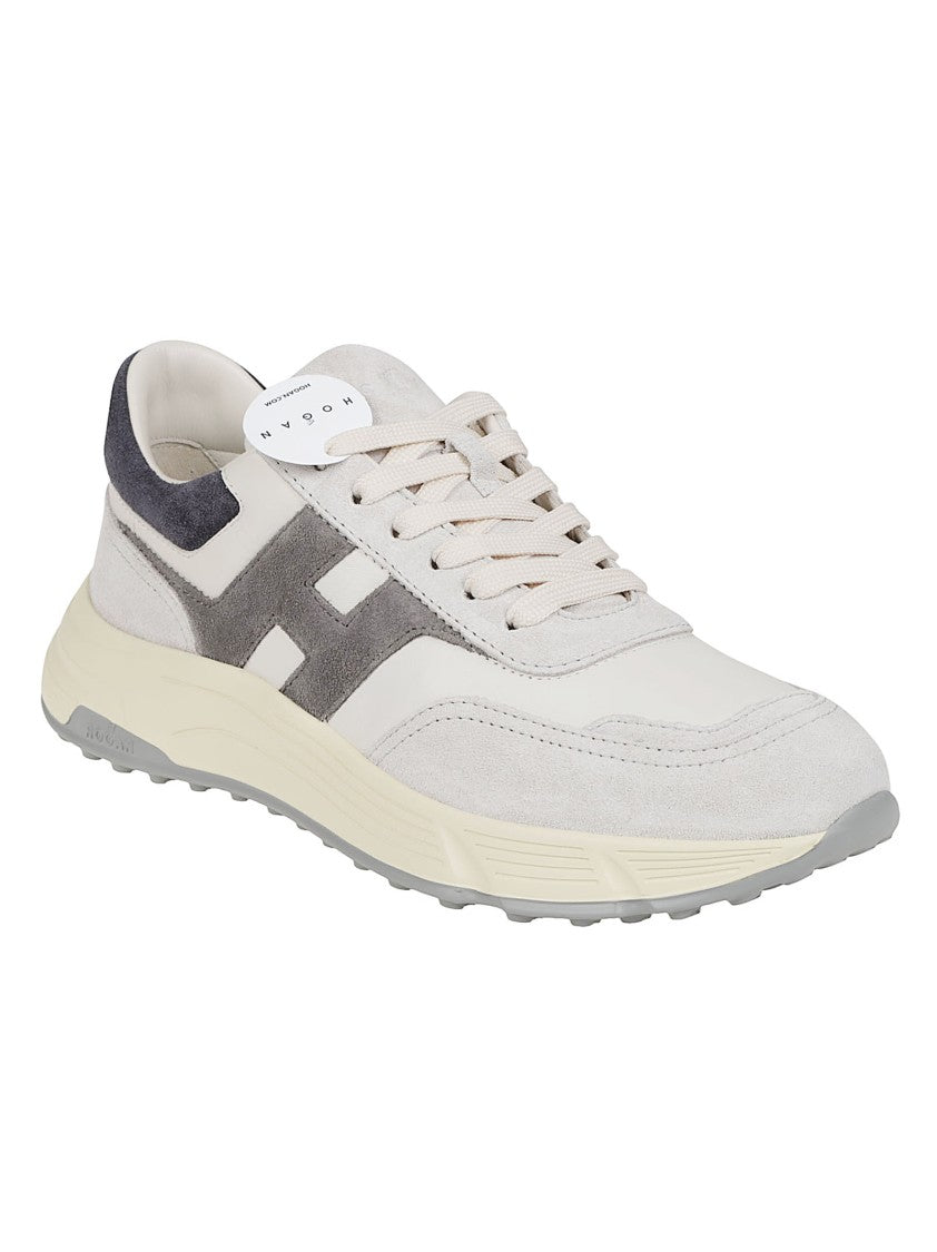 Hogan Hyperlight Suede-Leather Panel Sneakers