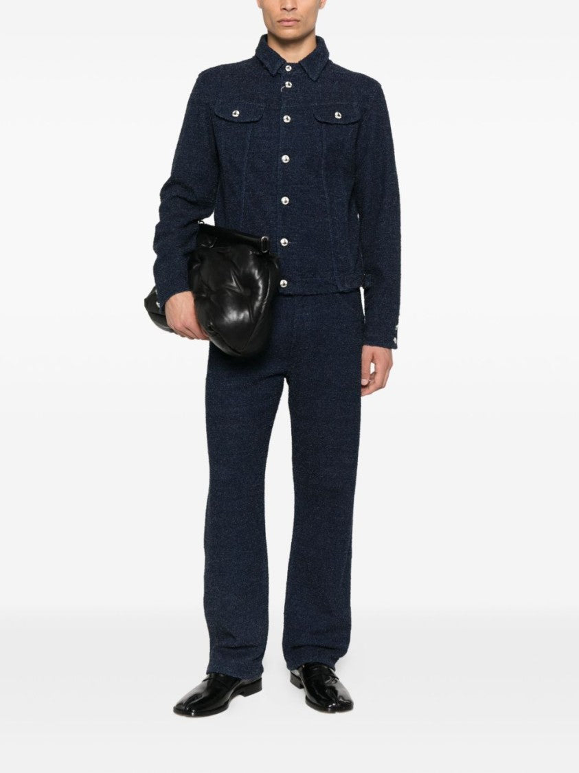 Vivienne Westwood Textured Dark Blue Casual Jacket