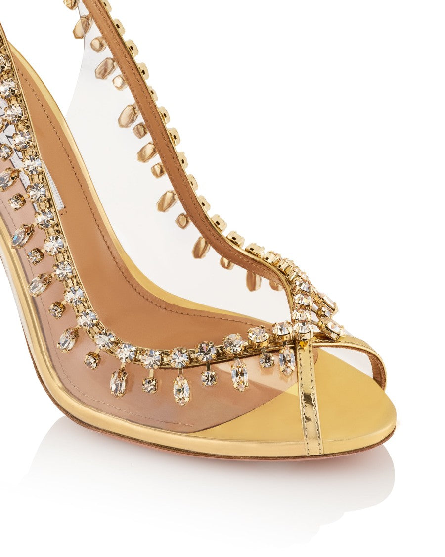 Aquazzura Temptation Crystal Sandal 105