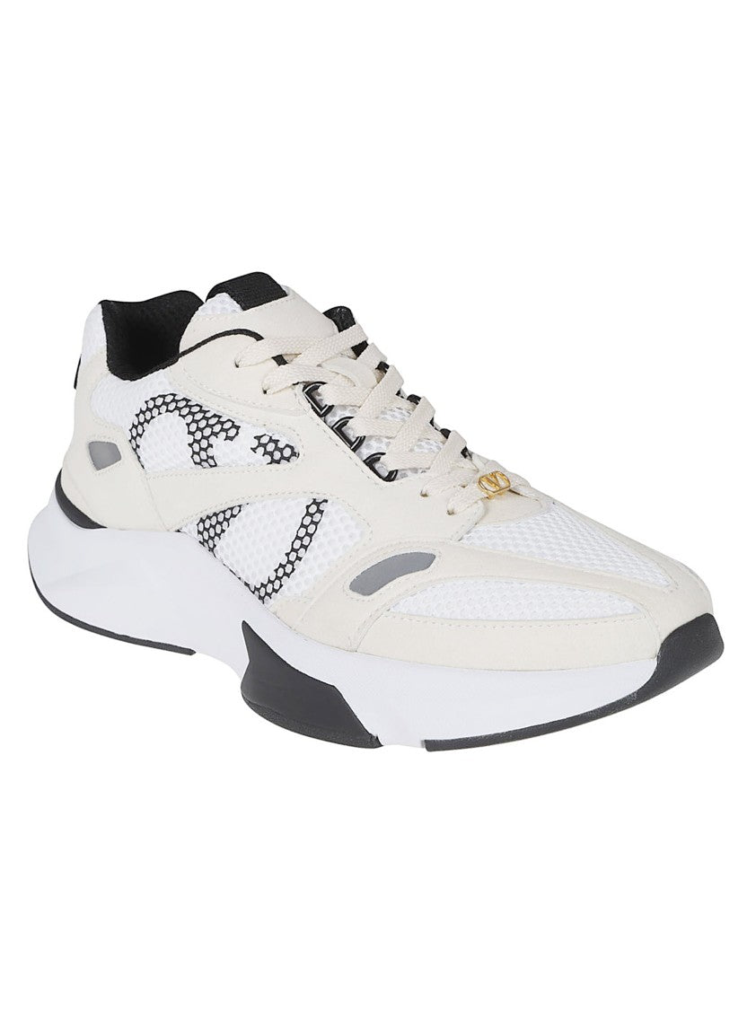 Valentino Garavani Suede Mesh Vlogo Sneakers