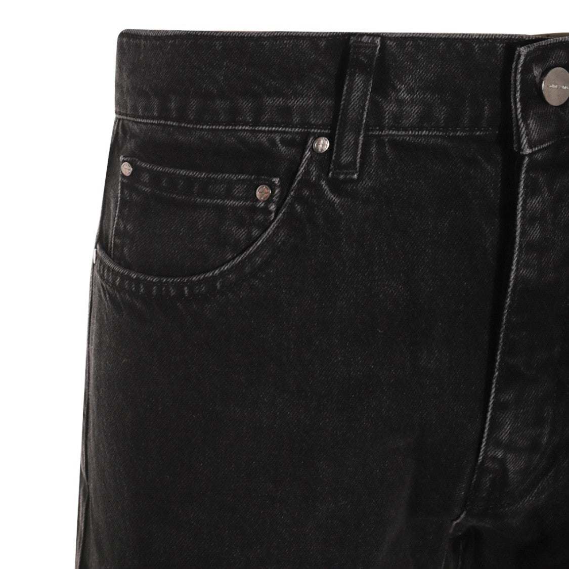 Anine Bing Straight-Leg Black Cotton Denim Jeans