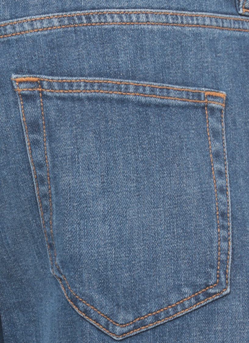Pt Torino Blue Cotton Straight-Leg Jeans